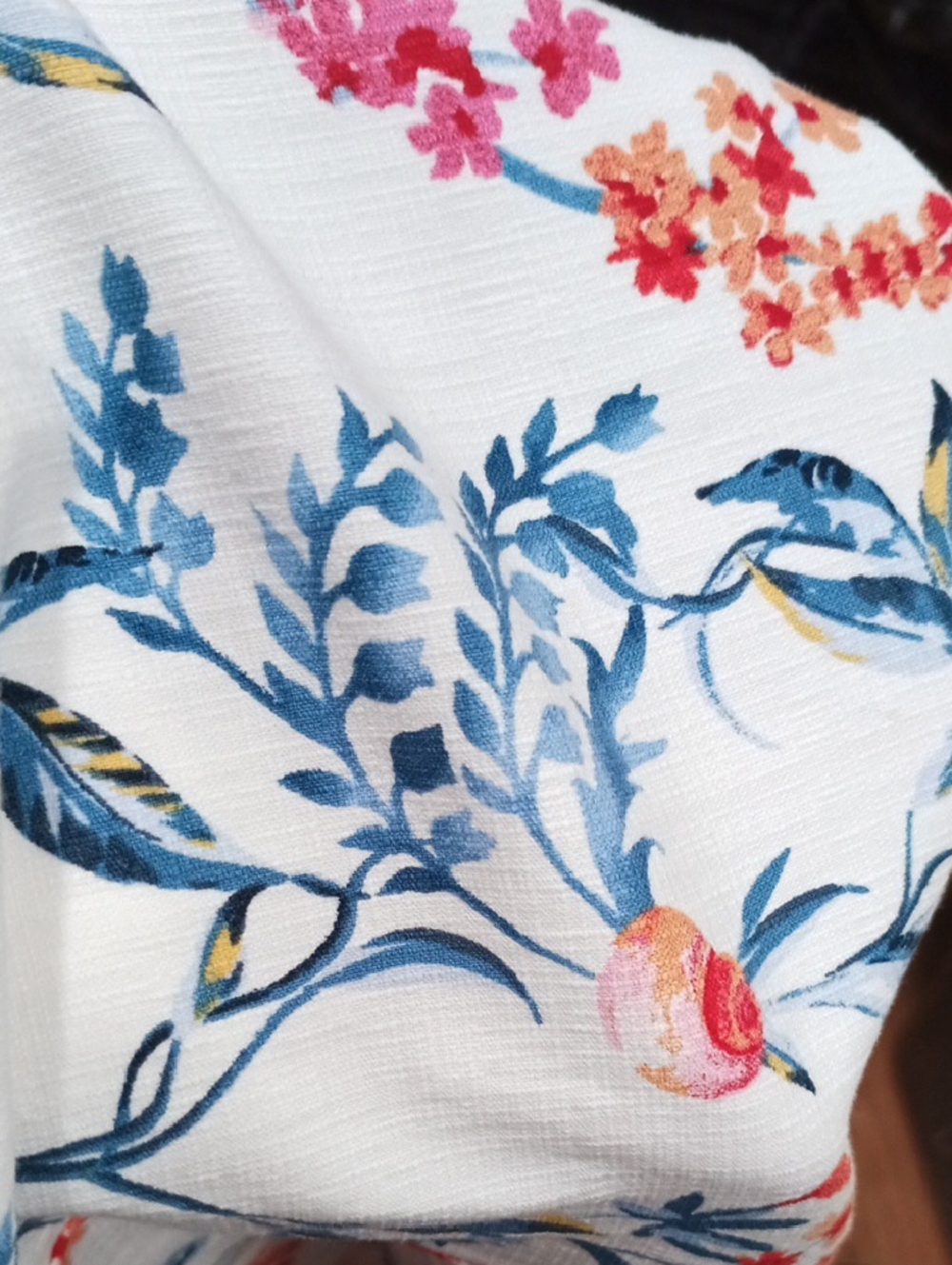 Chico's White Floral Bermuda Shorts with Blue, Pink & Orange Print - Picture 10 of 10